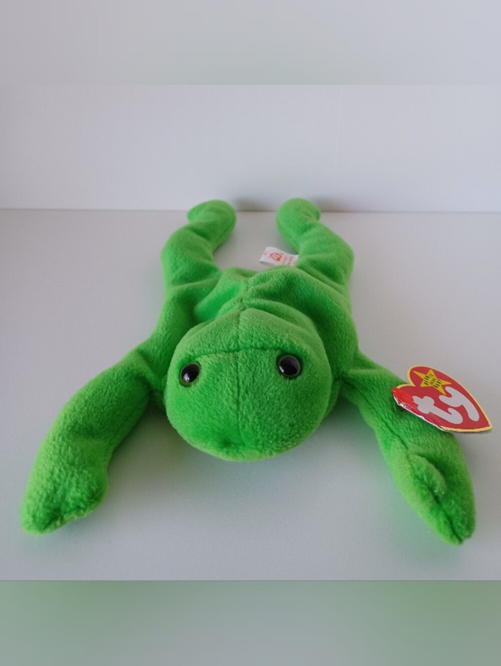 Vintage 1993 Legs The Frog Ty Beanie Baby 90s Toy Collectible Plush Animal